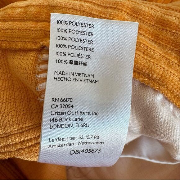 Urban Outfitters UO Lena Chenille Wide Leg Pants Pumpkin Orange Women’s Size 8 - Picture 10 of 10